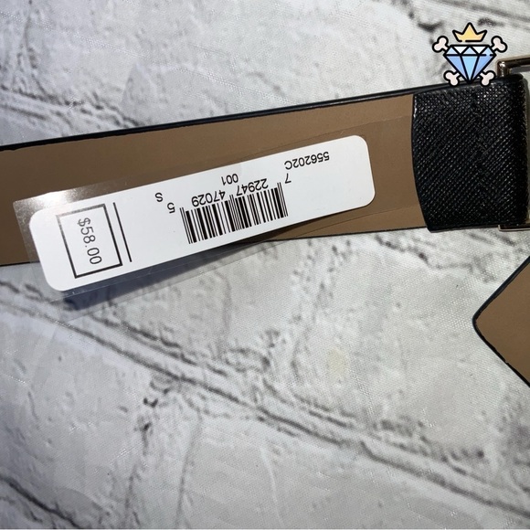 MICHAEL KORS BLACK BELT WITH LOGO BUCKLE SIZE SMALL - Picture 7 of 9